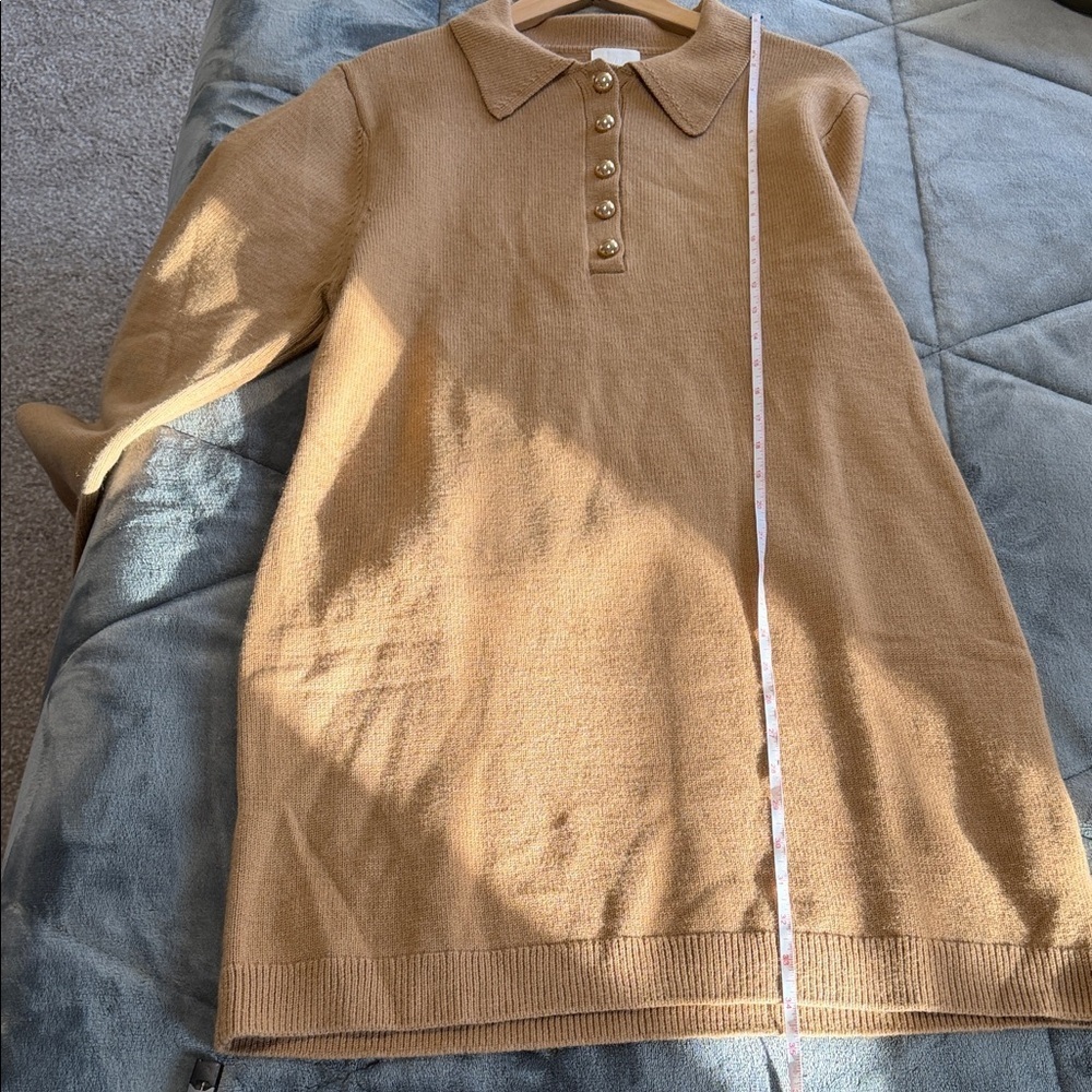 H&M Camel Sweater Dress - Picture 6 of 8